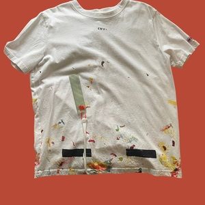 Off white tee paint splatter!